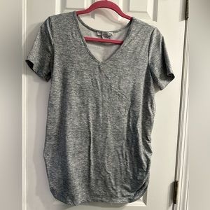Large Grey Maternity Tee